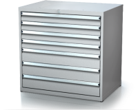 Dílenské zásuvkové skříně 17U - š 860 x h 750 mm DKP 4536 17U 6