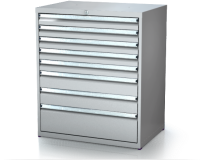 Dílenské zásuvkové skříně 21U - š 860 x h 600 mm DKP 4527 21U 8