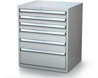 Dílenské zásuvkové skříně 17U - š 710 x h 600 mm DKP 3627 17U 6