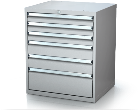 Dílenské zásuvkové skříně 17U - š 710 x h 750 mm DKP 3636 17U 6