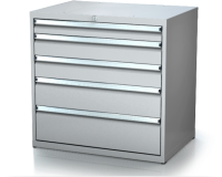 Dílenské zásuvkové skříně 17U - š 860 x h 600 mm DKP 4527 17U 5