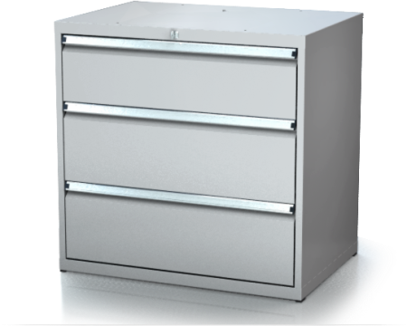 Dílenské zásuvkové skříně 17U - š 860 x h 750 mm DKP 4536 17U 3