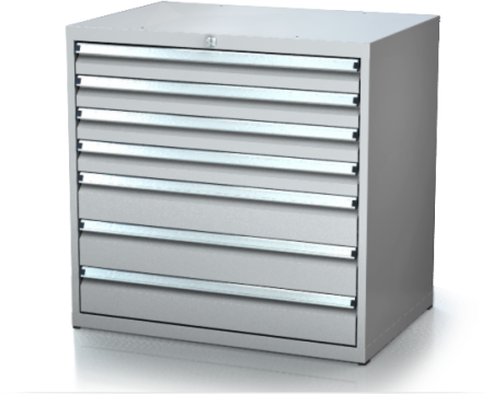 Dílenské zásuvkové skříně 17U - š 860 x h 750 mm DKP 4536 17U 6