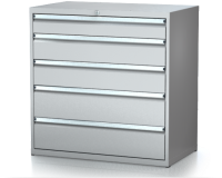 Dílenské zásuvkové skříně 21U - š 1014 x h 750 mm DKP 5436 21U 4