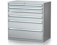 Dílenské zásuvkové skříně 21U - š 1014 x h 750 mm DKP 5436 21U 6