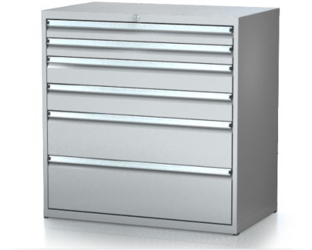Dílenské zásuvkové skříně 21U - š 1014 x h 750 mm DKP 5436 21U 6