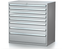 Dílenské zásuvkové skříně 21U - š 1014 x h 750 mm DKP 5436 21U 8