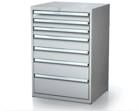 Dílenské zásuvkové skříně 21U - š 710 x h 600 mm DKP 3627 21U 7