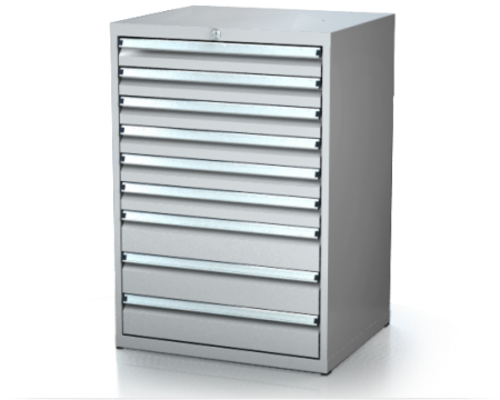 Dílenské zásuvkové skříně 21U - š 710 x h 750 mm DKP 3636 21U 9