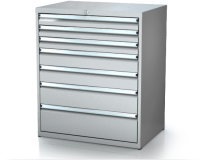 Dílenské zásuvkové skříně 21U - š 860 x h 600 mm DKP 4527 21U 7