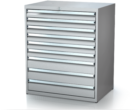 Dílenské zásuvkové skříně 21U - š 860 x h 600 mm DKP 4527 21U 9