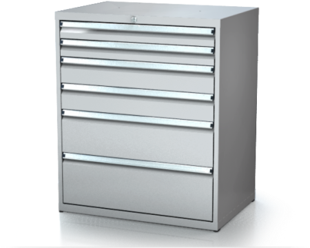 Dílenské zásuvkové skříně 21U - š 860 x h 750 mm DKP 4536 21U 6