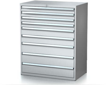 Dílenské zásuvkové skříně 26U - š 1014 x h 750 mm DKP 5436 26U 9