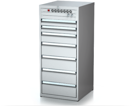 Dílenské zásuvkové skříně 26U - š 555 x h 600 mm DKP 2727 26U 7L EVH