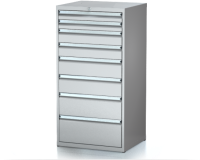 Dílenské zásuvkové skříně 29U - š 710 x h 600 mm DKP 3627 29U 8