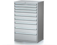 Dílenské zásuvkové skříně 29U - š 860 x h 600 mm DKP 4527 29U 9