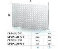 Perfopanel pro stoly ALCERA® a ALPEDE® DP EP 5U 954