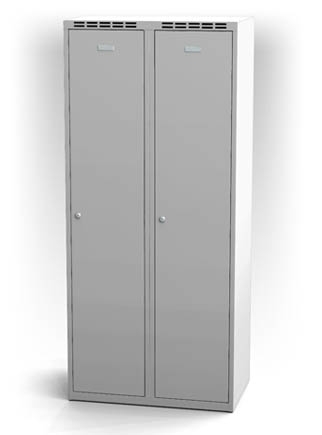 Šatní skříňka Alsin - jednoplášťové dveře, šířka / počet oddělení: 400 mm / 2 - náhled